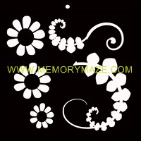 Floristic  poly template  8x8 sold in 3\'s